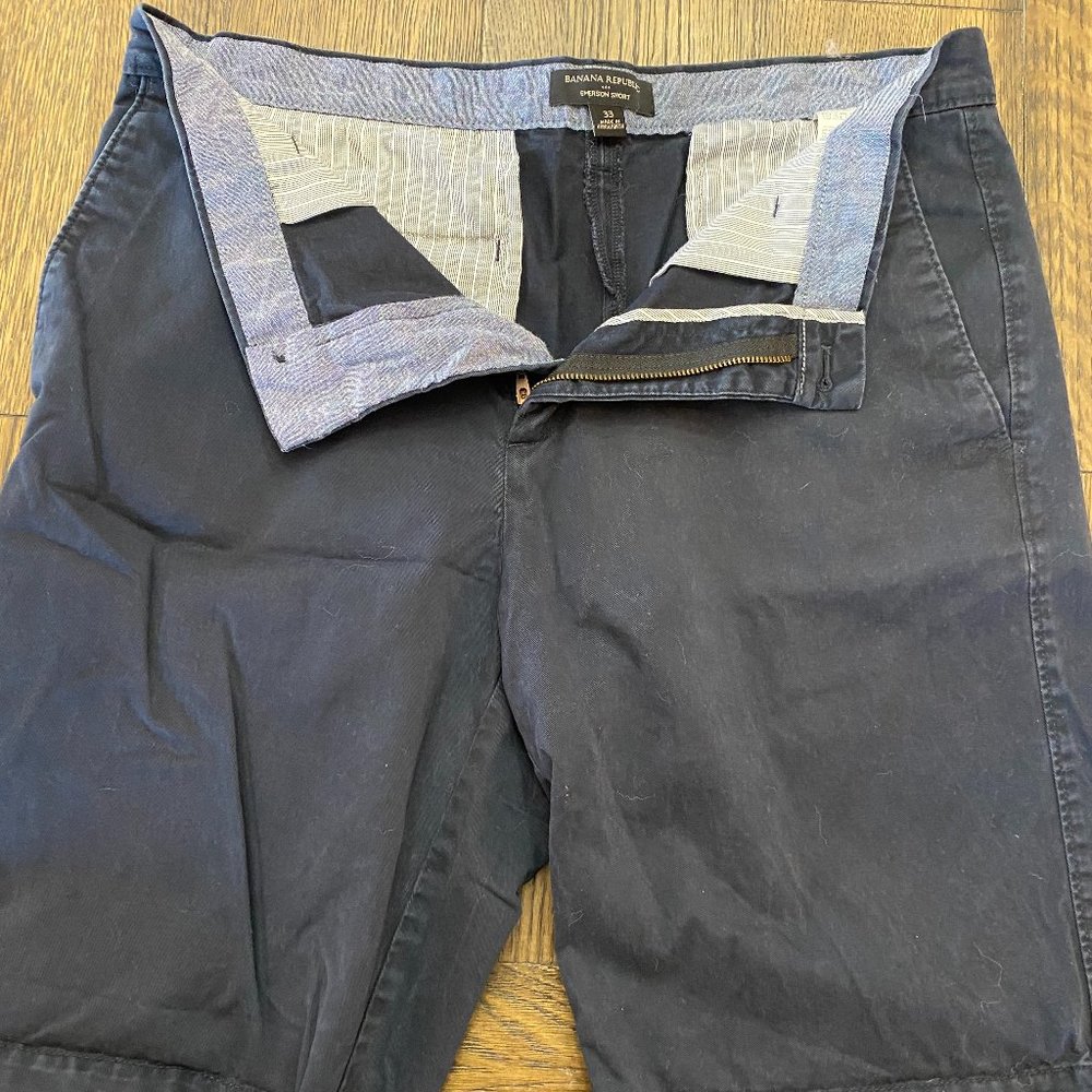 Banana Republic Emerson Short Size 33 Navy